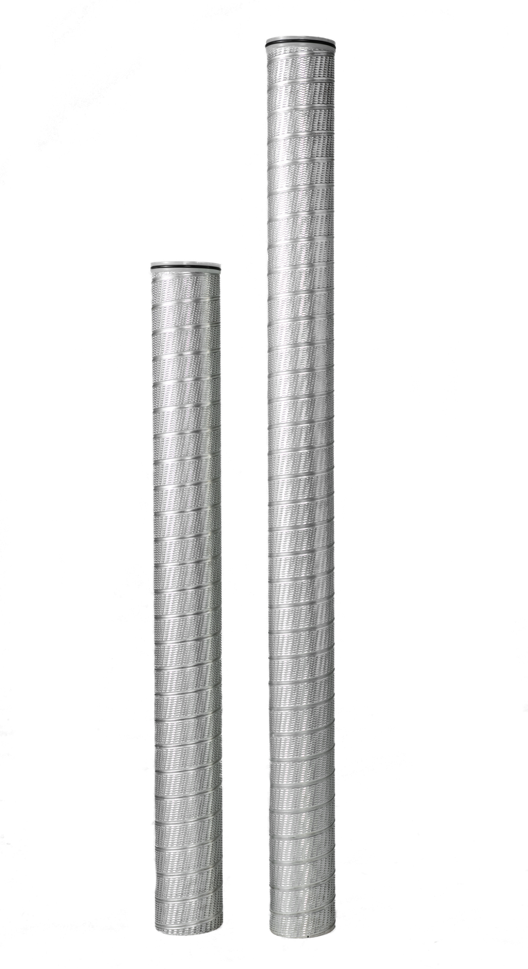 Coleman Torpedo string-wound depth filter cartridges in two lengths — 6 inch OD, stainless end caps